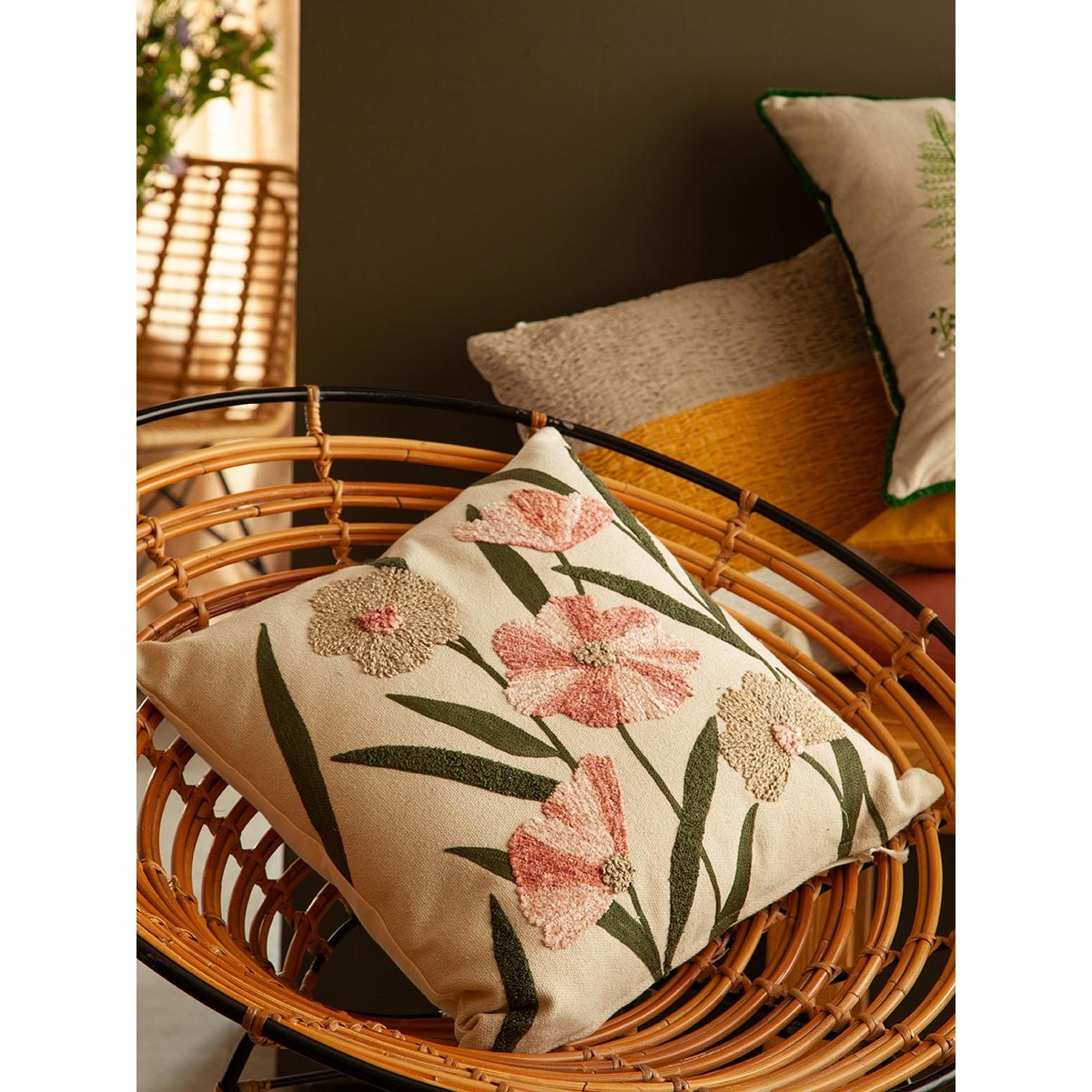 Подушка декоративная summer garden из коллекции ethnic, 45х45 см