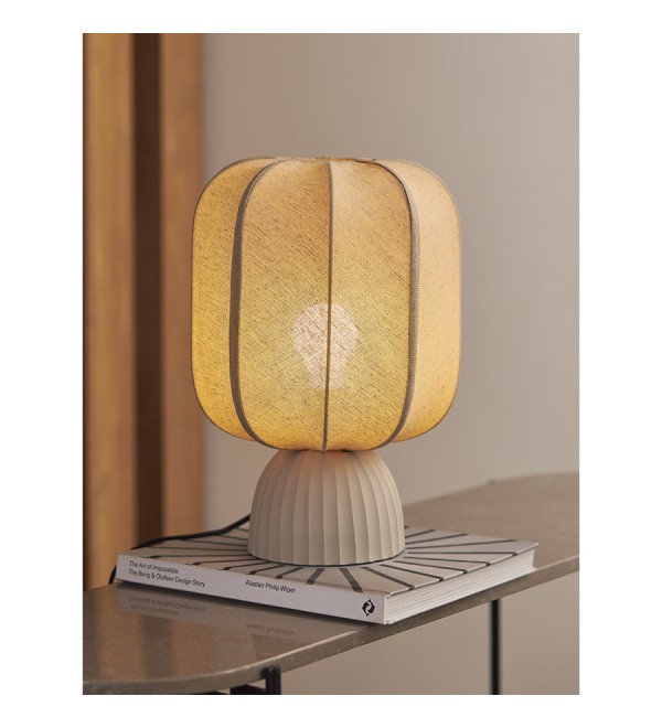 Лампа настольная texture rib, 27х39 см, бежевая