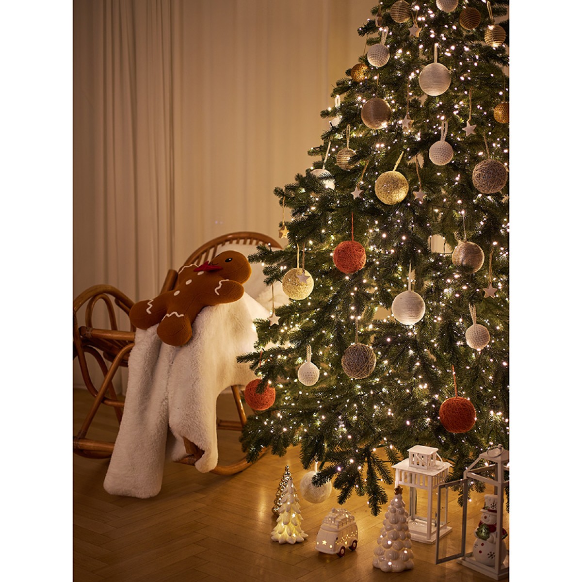 Набор ёлочных украшений white elegance коллекции new year essential, 3 шт.
