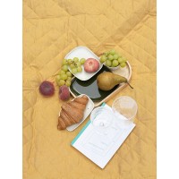 Плед для пикника и отдыха на пляже smart picnic, горчичный