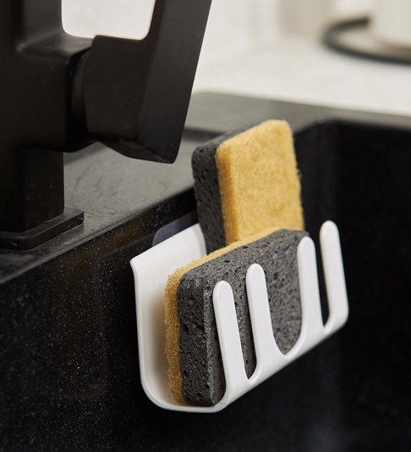 Набор губок для посуды из целлюлозы и кокосового волокна eco sponge, черные, 6 шт.