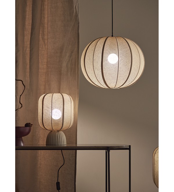Лампа настольная texture rib, 27х39 см, бежевая