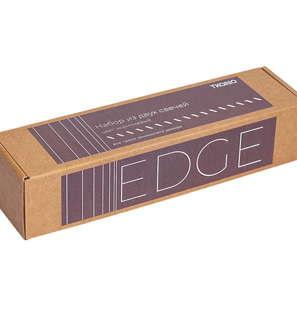 Свеча декоративная коричневого цвета из коллекции edge, 25,5 см