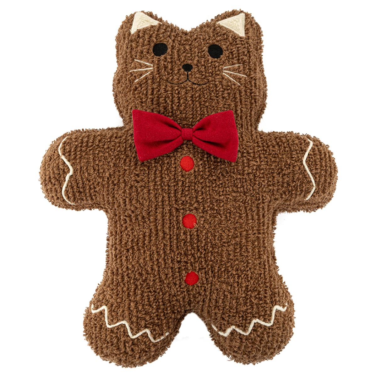 Подушка вязаная Кот из коллекции new year essential, 45x40 см
