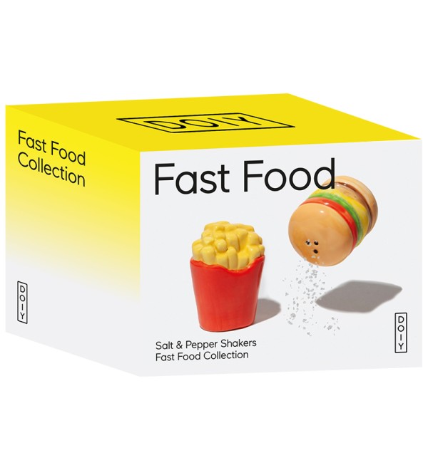 Набор из солонки и перечницы fast food, burger & f