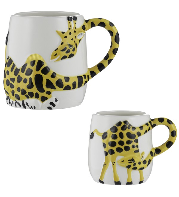 Набор из 2 кружек giraffe, 405 мл и 195 мл