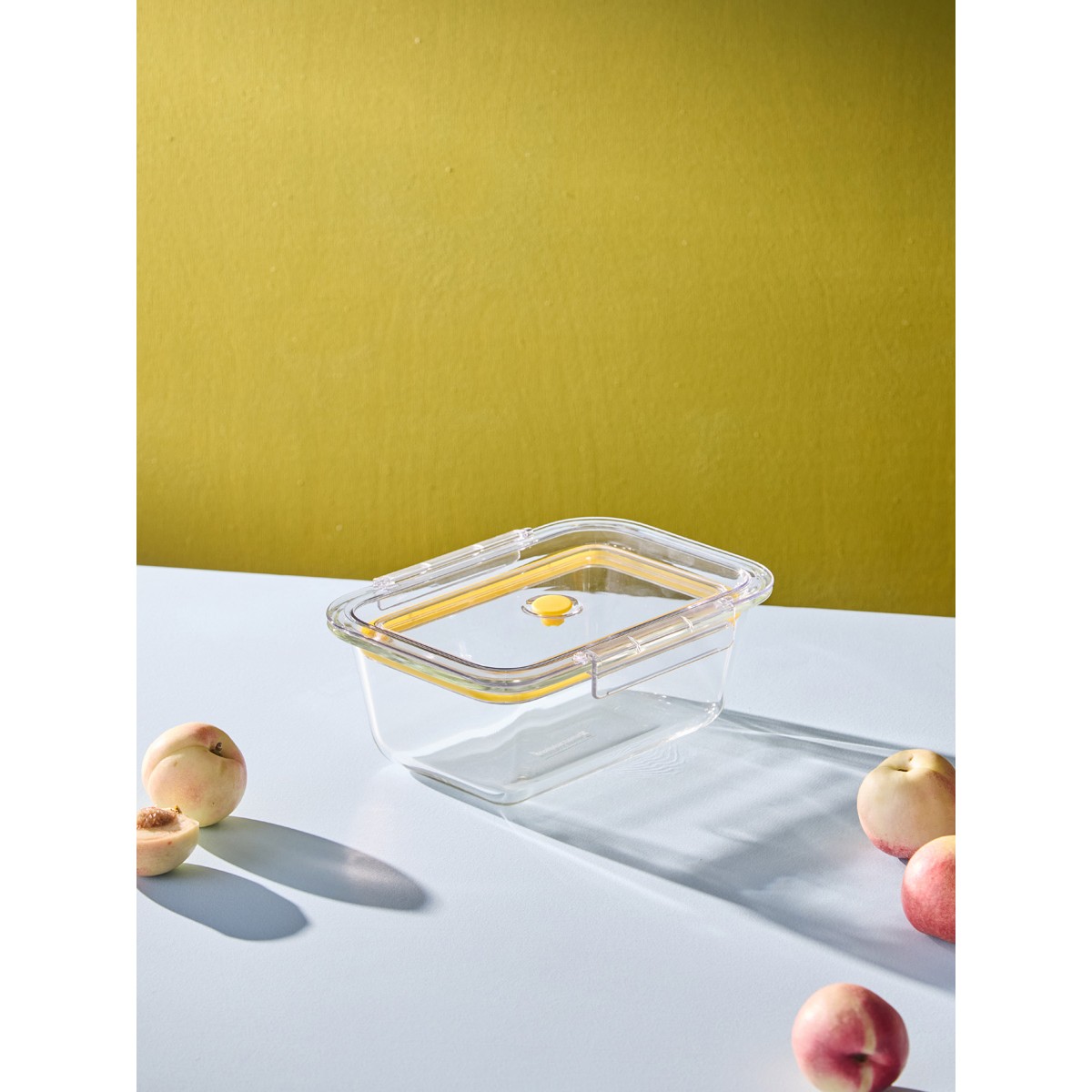 Контейнер для запекания и хранения click glass с крышкой, 1150 мл
