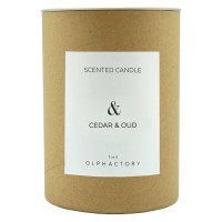 Свеча ароматическая the olphactory, &, cedar&oud, 40 ч