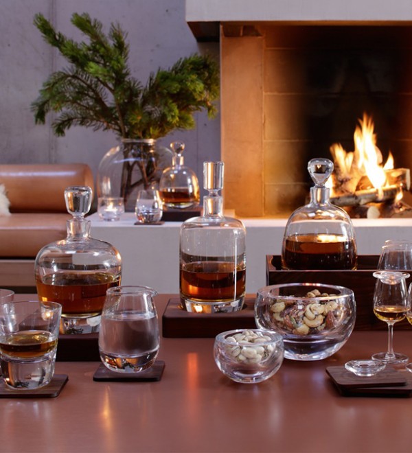 Декантер с деревянной подставкой islay whisky, 1 л