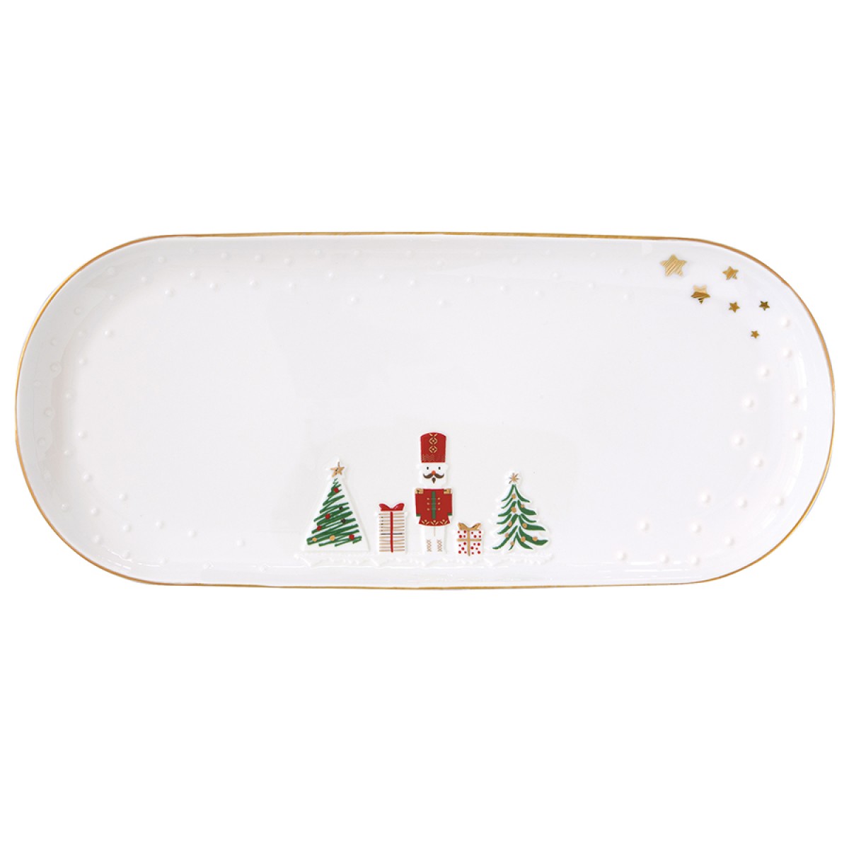 Блюдо сервировочное let it snow, 34х15 см