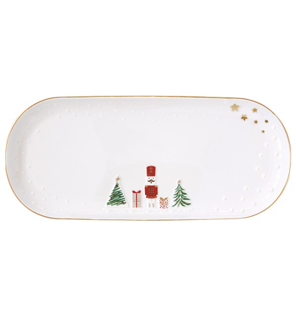 Блюдо сервировочное let it snow, 34х15 см