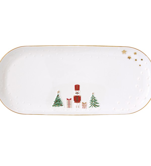 Блюдо сервировочное let it snow, 34х15 см