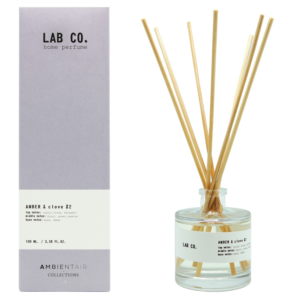 Диффузор ароматический lab co, amber&clove, 100 мл