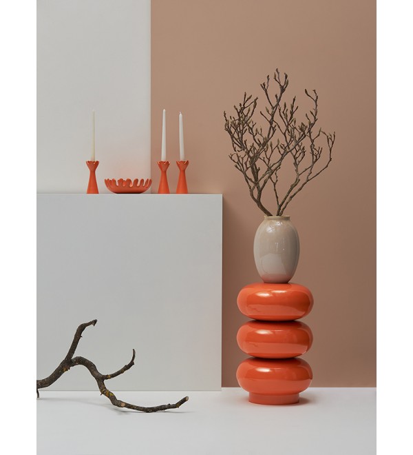 Блюдо laminaria, D22 см, апельсиновая цедра