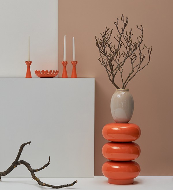 Блюдо laminaria, D22 см, апельсиновая цедра
