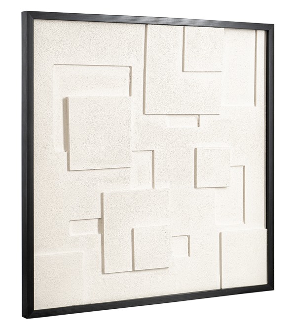 Панно декоративное с эффектом 3d minimalism square, с черной рамой, 60х60 см