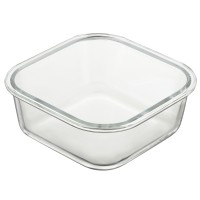 Набор контейнеров для запекания и хранения квадратных eco store с крышками из бамбука, 3 шт.