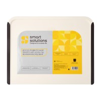 Доска разделочная smartchef, 40х31 см, бежевая/бордовая