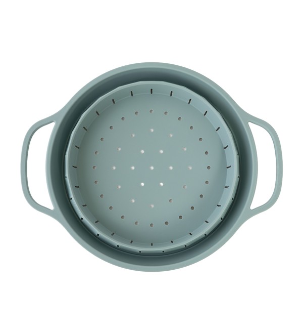 Дуршлаг складной силиконовый smart helper, D25,5 см, шалфей