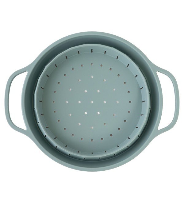 Дуршлаг складной силиконовый smart helper, D25,5 см, шалфей