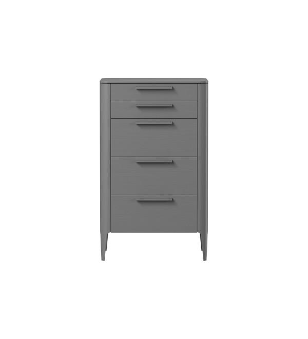 Комод Type oak высокии? 5 ящиков (серый)