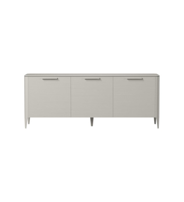 Тумба Type oak 3 двери ширина 180 см (серо-бежевый)