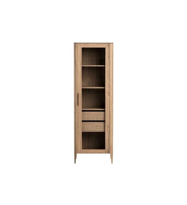 Витрина Type oak стеклянная высота 200 см R (натуральный дуб)