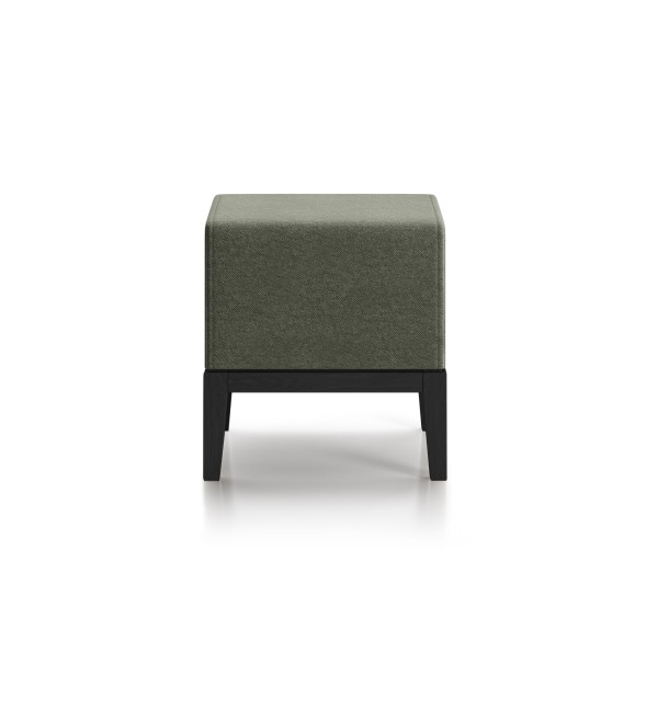 Пуф Fjord 40 см (оливковый Prime, бук под эмалью)