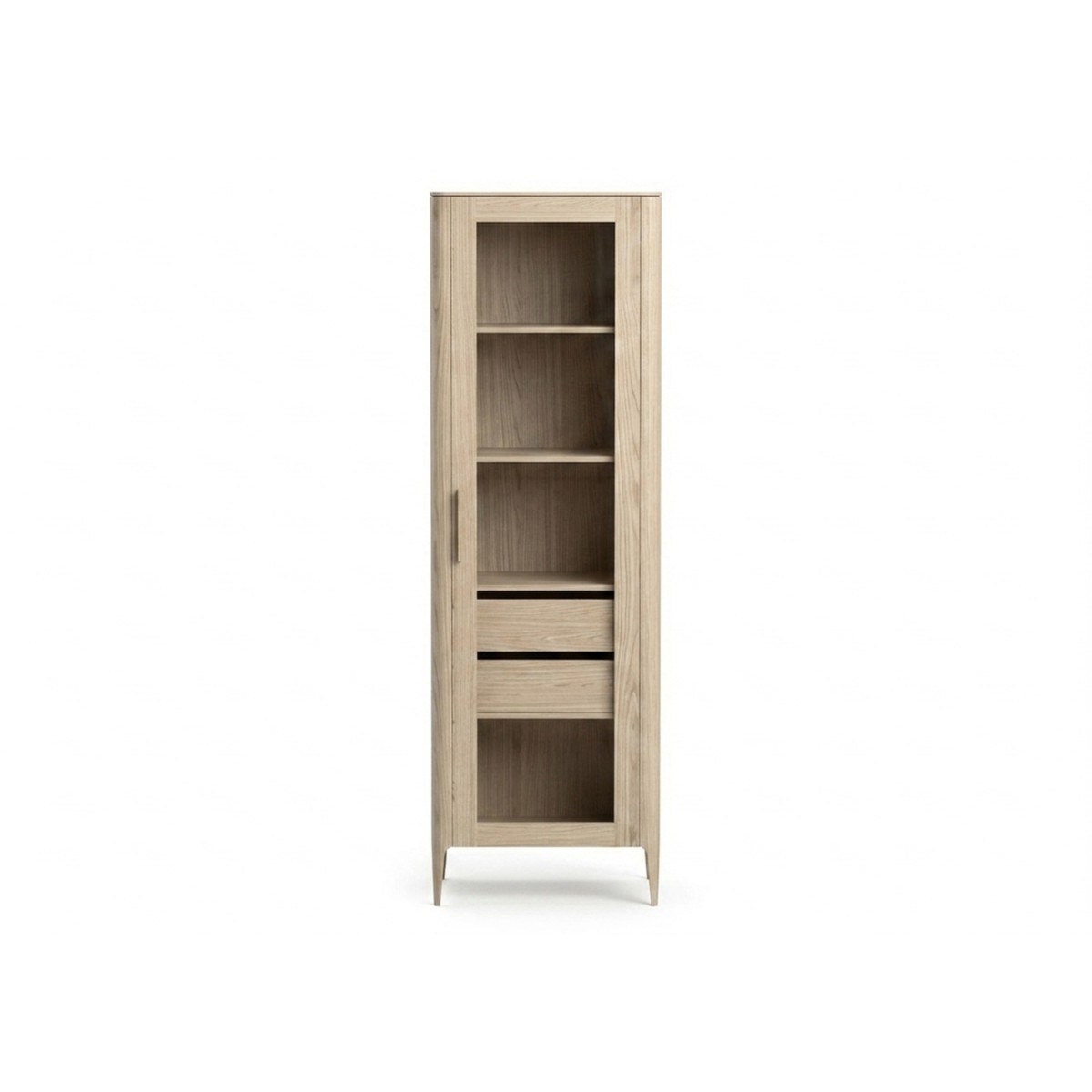 Витрина Type oak стеклянная высота 200 см R (беленый дуб)