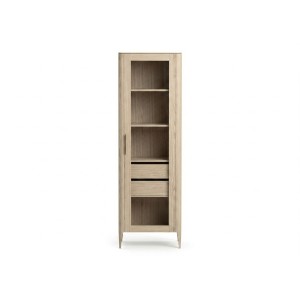 Витрина Type oak стеклянная высота 200 см R (беленый дуб)