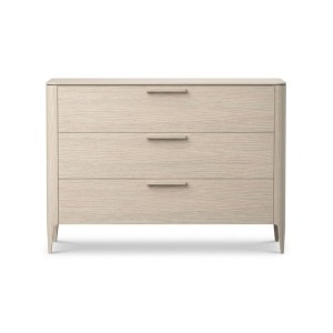 Комод Type oak 3 ящика ширина 120 см (беленый дуб)