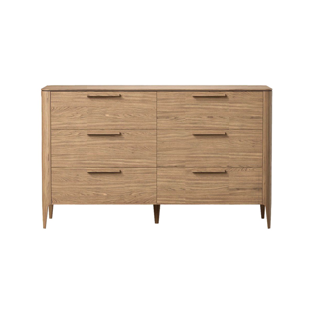 Комод Type oak 6 ящиков ширина 140 см (натуральный дуб)