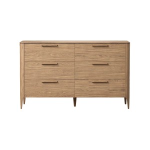Комод Type oak 6 ящиков ширина 140 см (натуральный дуб)