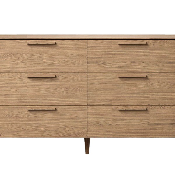Комод Type oak 6 ящиков ширина 140 см (натуральный дуб)
