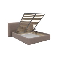 Кровать двуспальная Hub Soft 160 см (капучино, твид)