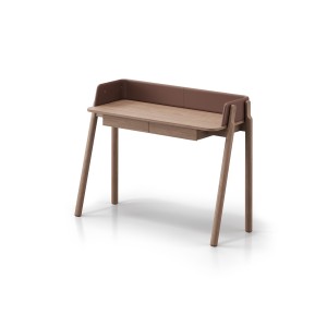 Консоль Basic 120*45 см (натуральный дуб, кирпичный экокожа)
