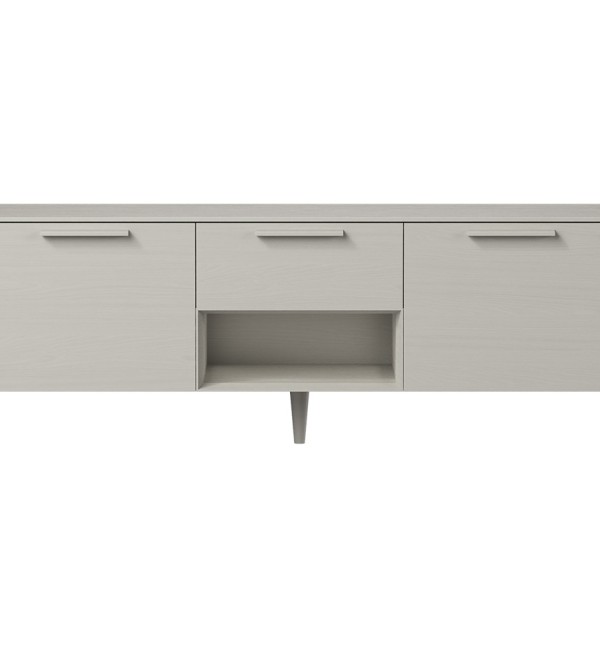 Тумба Type oak под ТВ ширина 160 см (серо-бежевый)