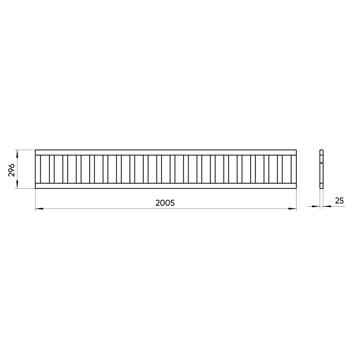 Защитный бортик Elit 200 см (белый)