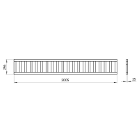 Защитный бортик Elit 200 см (белый)