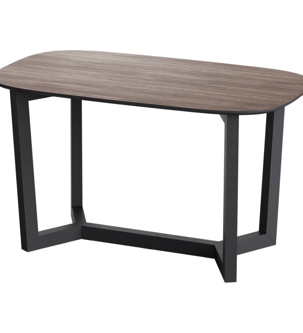 Стол обеденный Cross 2 140*80 см (орех, черный)