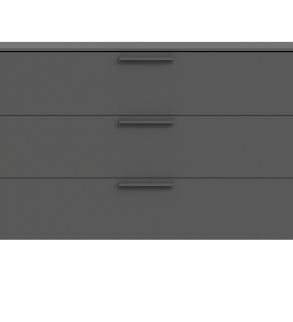 Комод Type 3 ящика ширина 120 см (темно-серый)