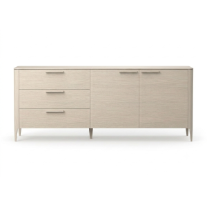 Тумба Type oak 3 ящика 2 двери L (беленый дуб)