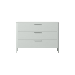 Комод Type oak 3 ящика ширина 120 см (светло-серый)