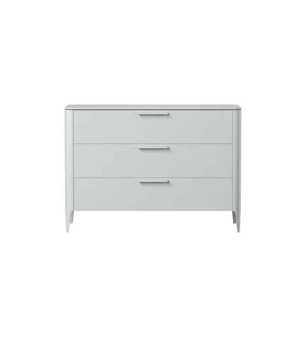 Комод Type oak 3 ящика ширина 120 см (светло-серый)