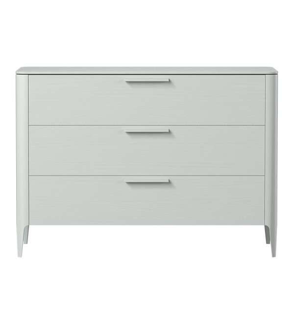 Комод Type oak 3 ящика ширина 120 см (светло-серый)