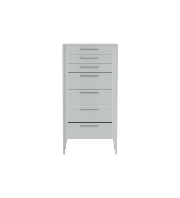 Комод Type высокии? 7 ящиков (светло-серый)