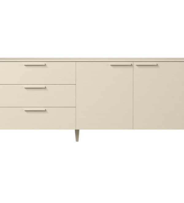 Тумба Type oak 3 ящика 2 двери L (молочный)