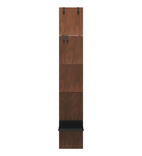 Вешалка Stripe L (орех, черный)