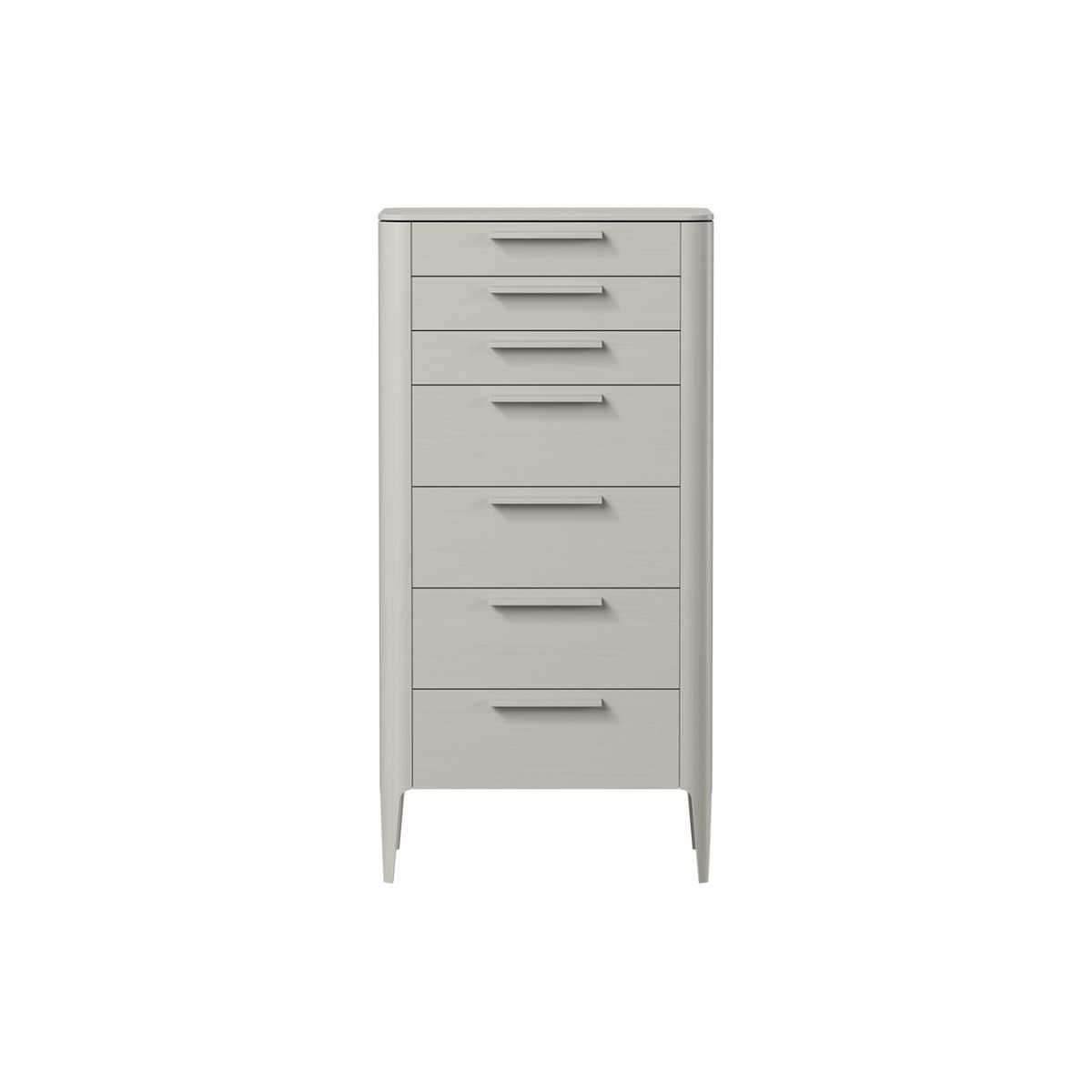 Комод Type oak высокии? 7 ящиков (серо-бежевый)