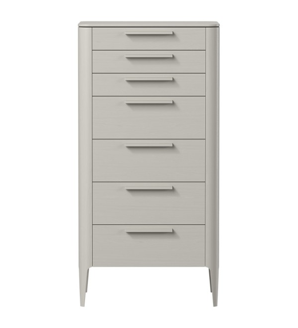 Комод Type oak высокии? 7 ящиков (серо-бежевый)